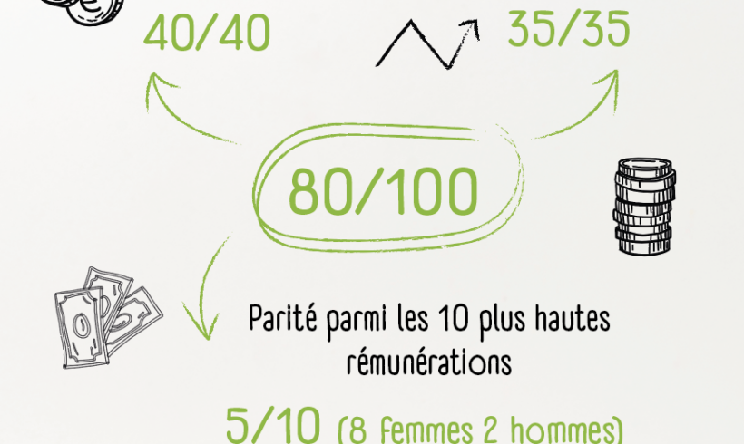 Index Egalité Femmes Hommes : 80/100